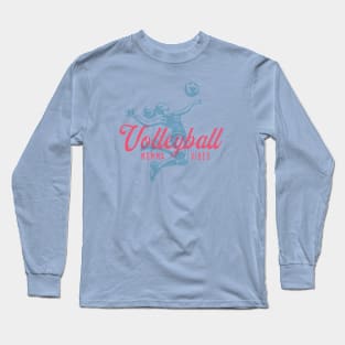 Volleyball Momma Vibes (Coastal) Long Sleeve T-Shirt